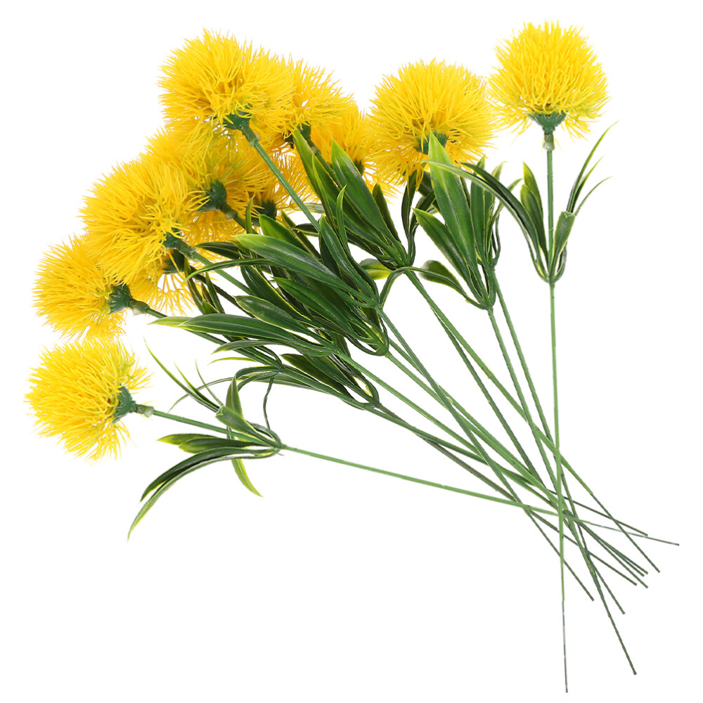 12Pcs Fake Dandelion Artificial Plant Wedding Decorations Office Vase