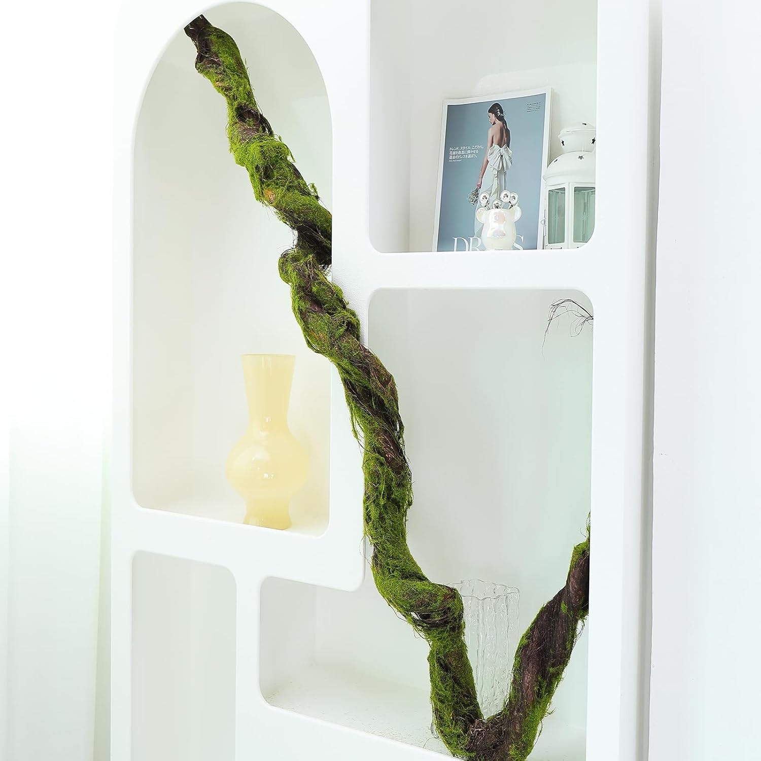 190cm/74.8inch Flax Silk Big Bendable Artificial Tree Trunk Fake Tree Twigs