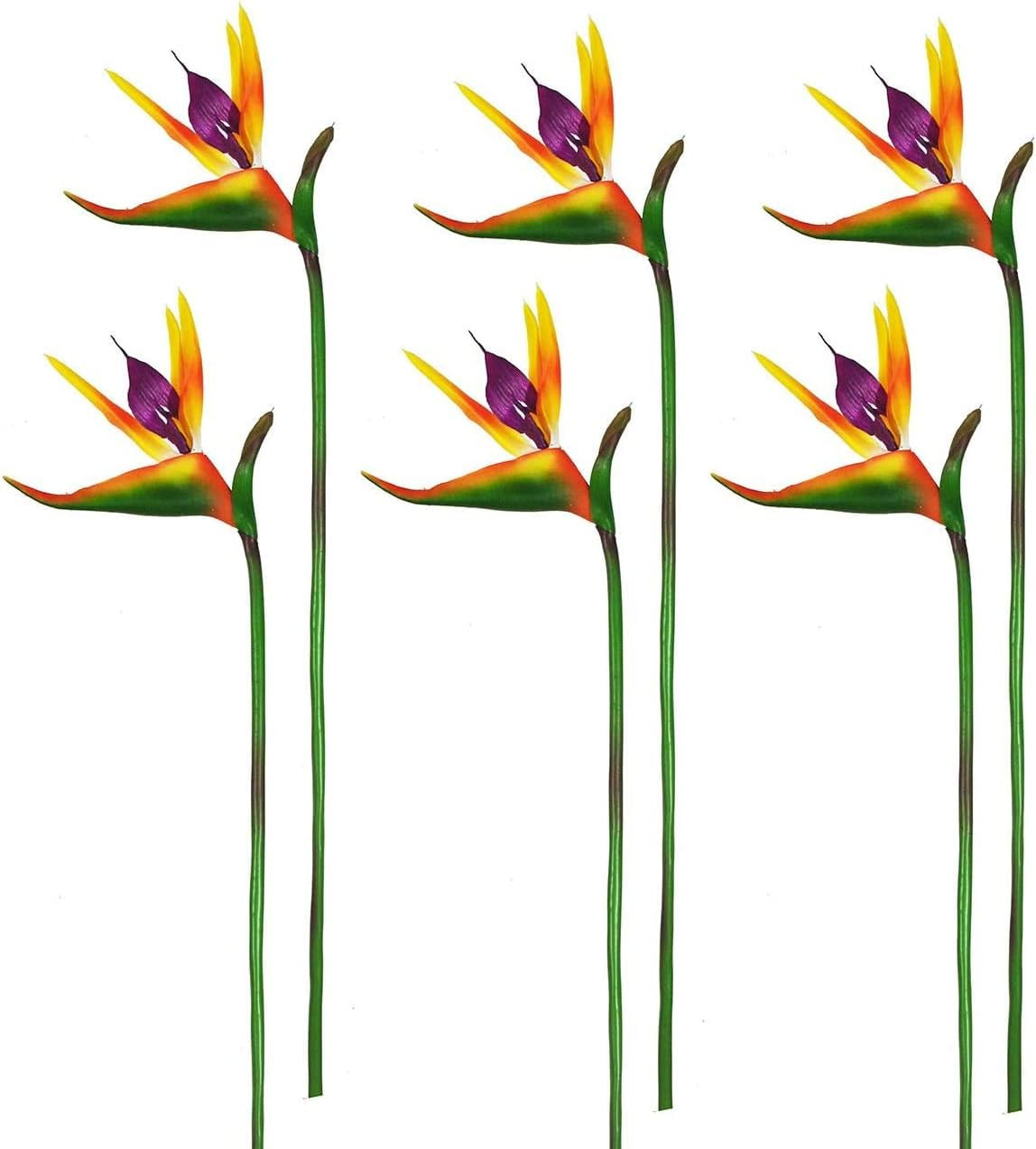Artificial Flowers Bird of Paradise Greenery Plants Indoor outside Garland Home