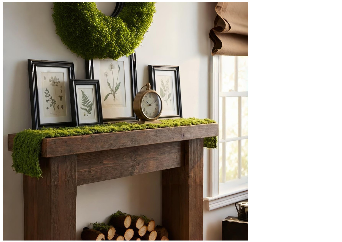 Artificial Moss Table Runner 4×47 Green Faux Moss Roll Wedding Decor Craft Suppl