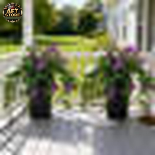 Vitalismo 2 Pack Artificial Morning Glory Silk Flowers with Pots