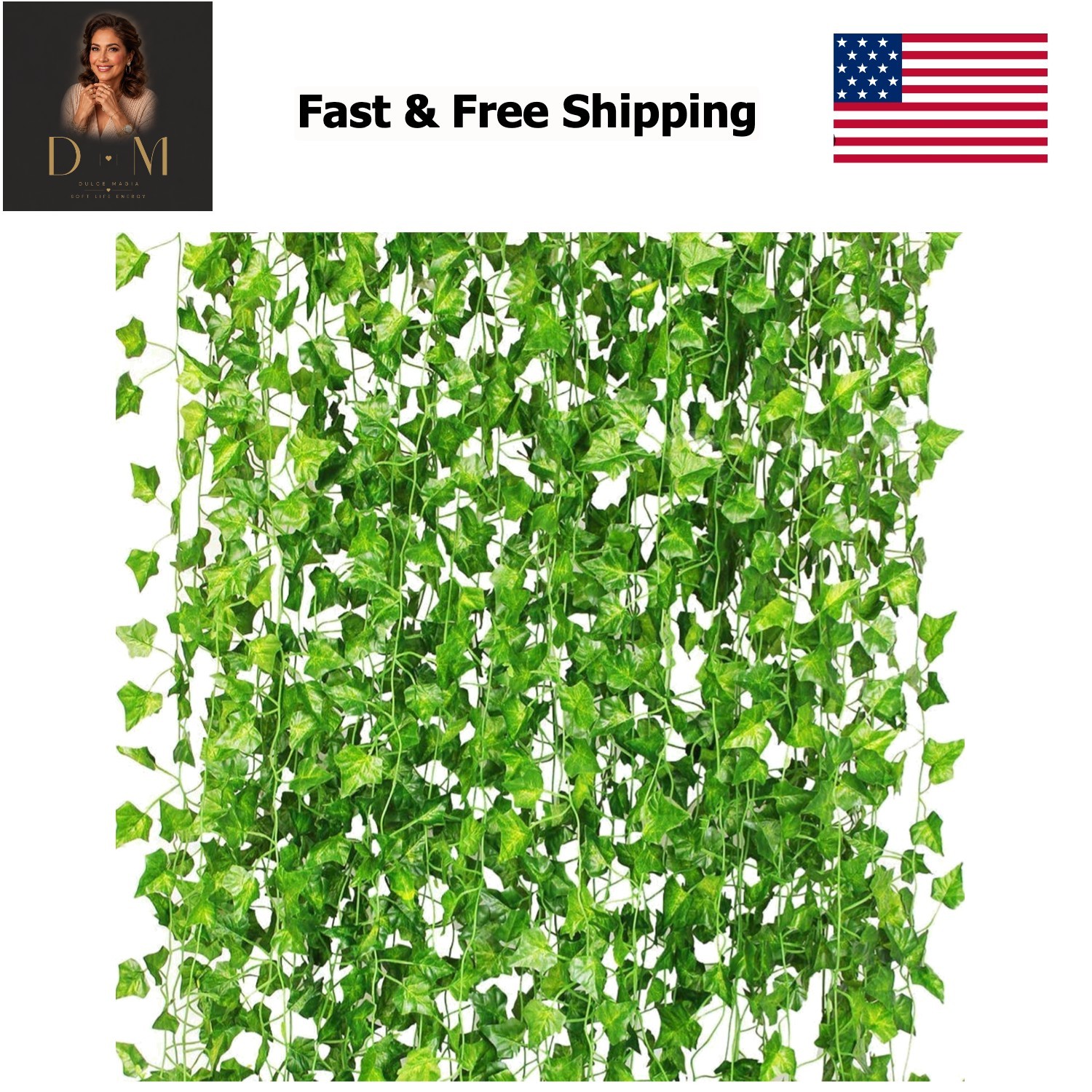 12 Pack 84Ft Artificial Ivy Garland, Fake Vines UV Resistant Greenery Leaves …