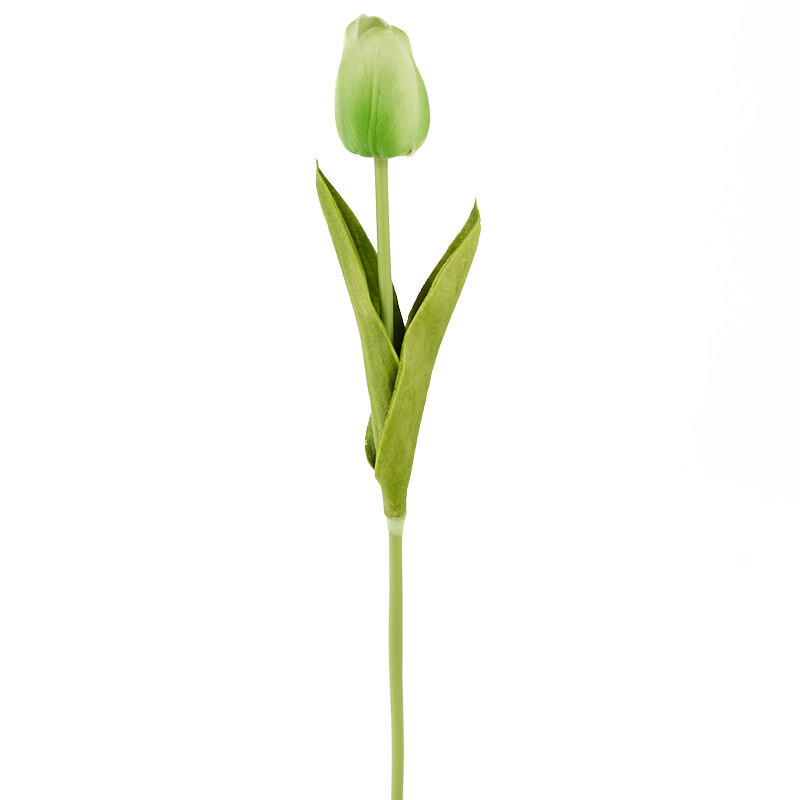 Package of 6 Realistic Spring Green Tulip 14-1/2″ Stems