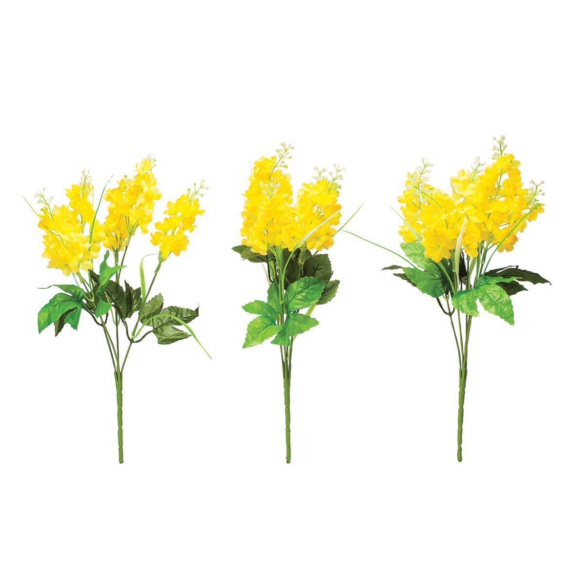 Artificial Hyacinth Bushes by OakRidge, Set of 3, Red