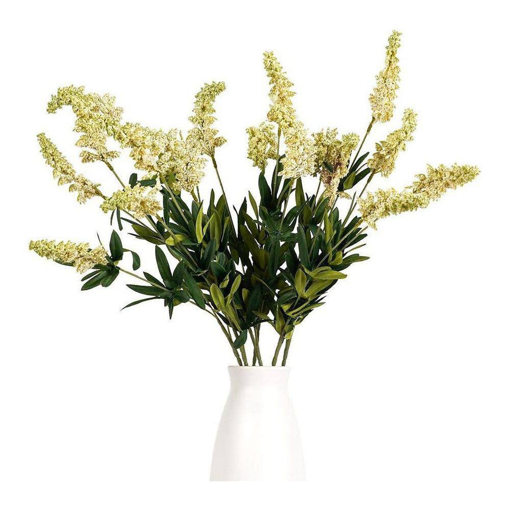 5 in Green Artificial Eucalyptus Branch Stem 30-Piece for Home Decor Wedding Bou