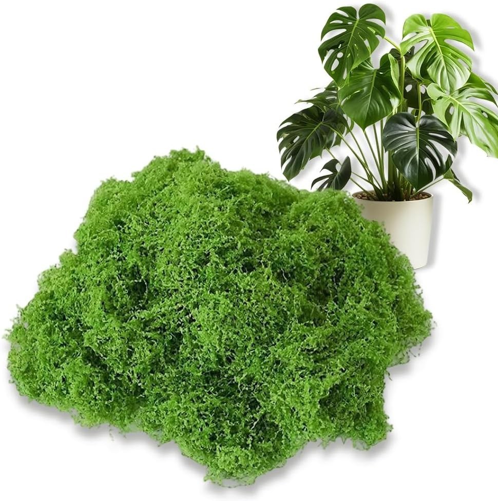 Fade Resistant Fake Moss for Crafts – 100g Versatile Decorative Greenery