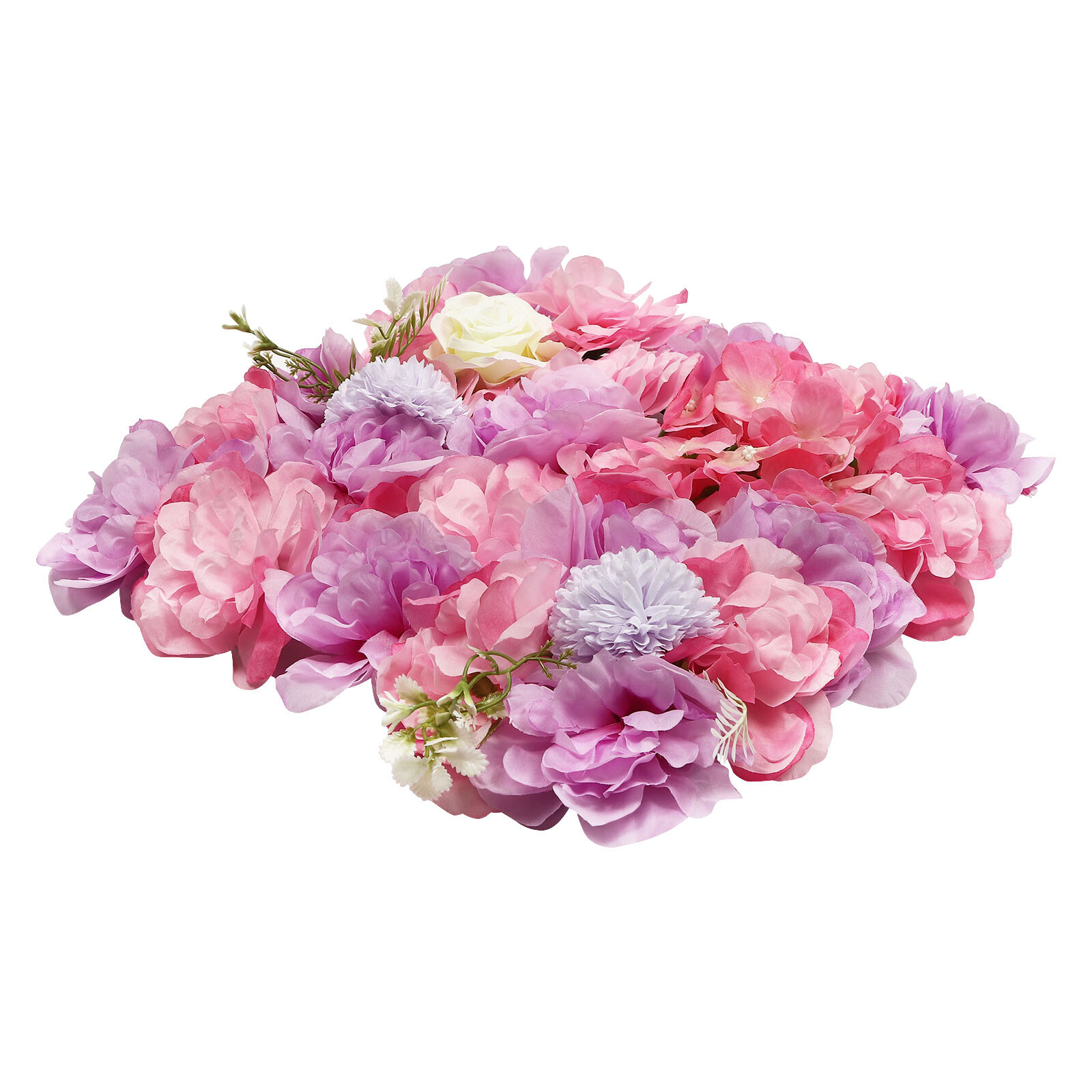 12pcs Artificial Silk Rose Flowers 3D Backdrop Wall for Wedding Party Decoration