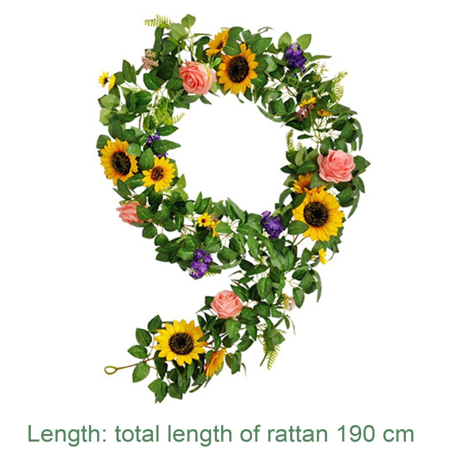 190cm Nordic Style Artificial Sunflower Vine Wedding Home Decor