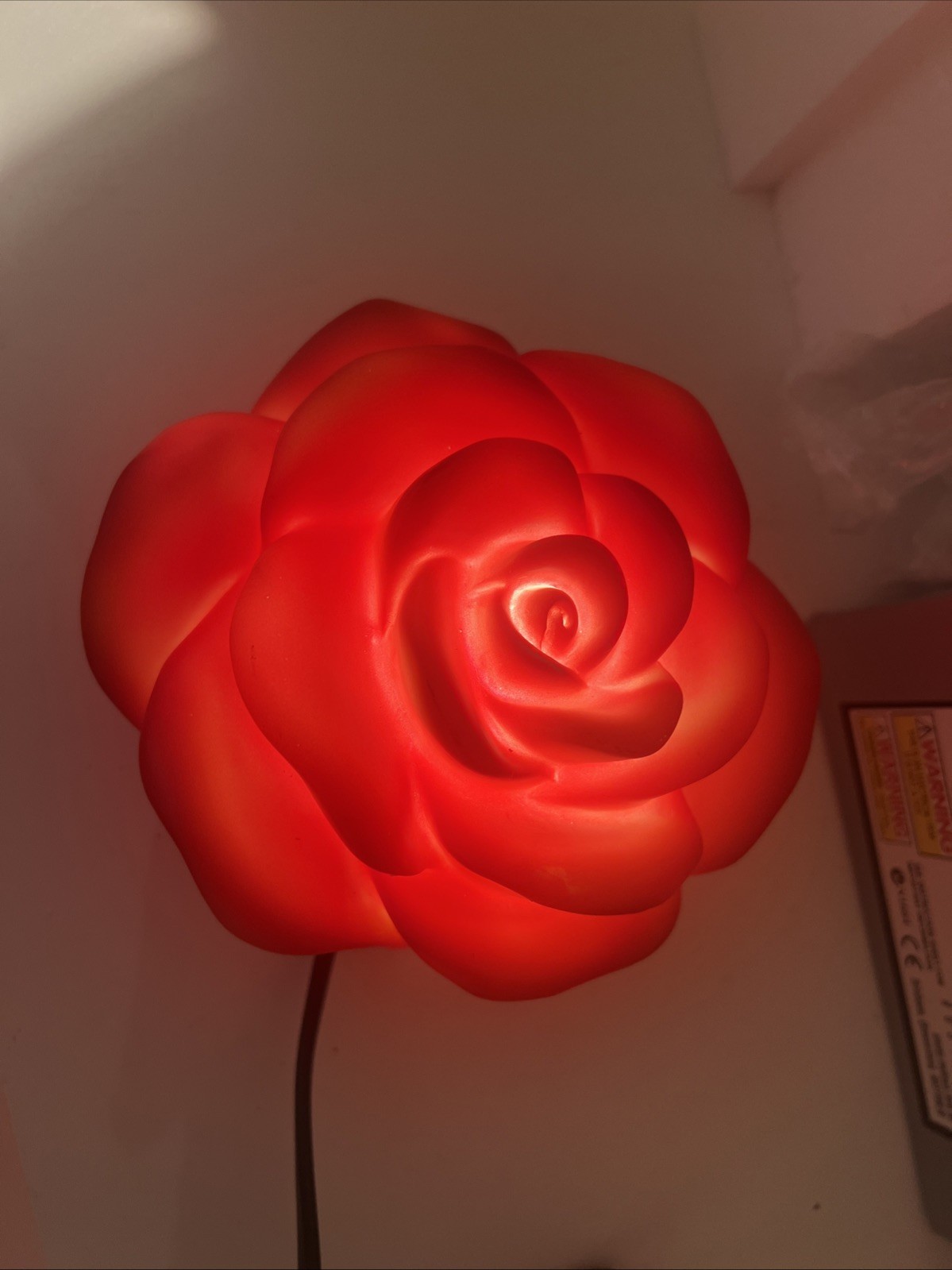 MDI Australia Red Rose Table Lamp Romantic Decor Light Gift Model XW-RRTL