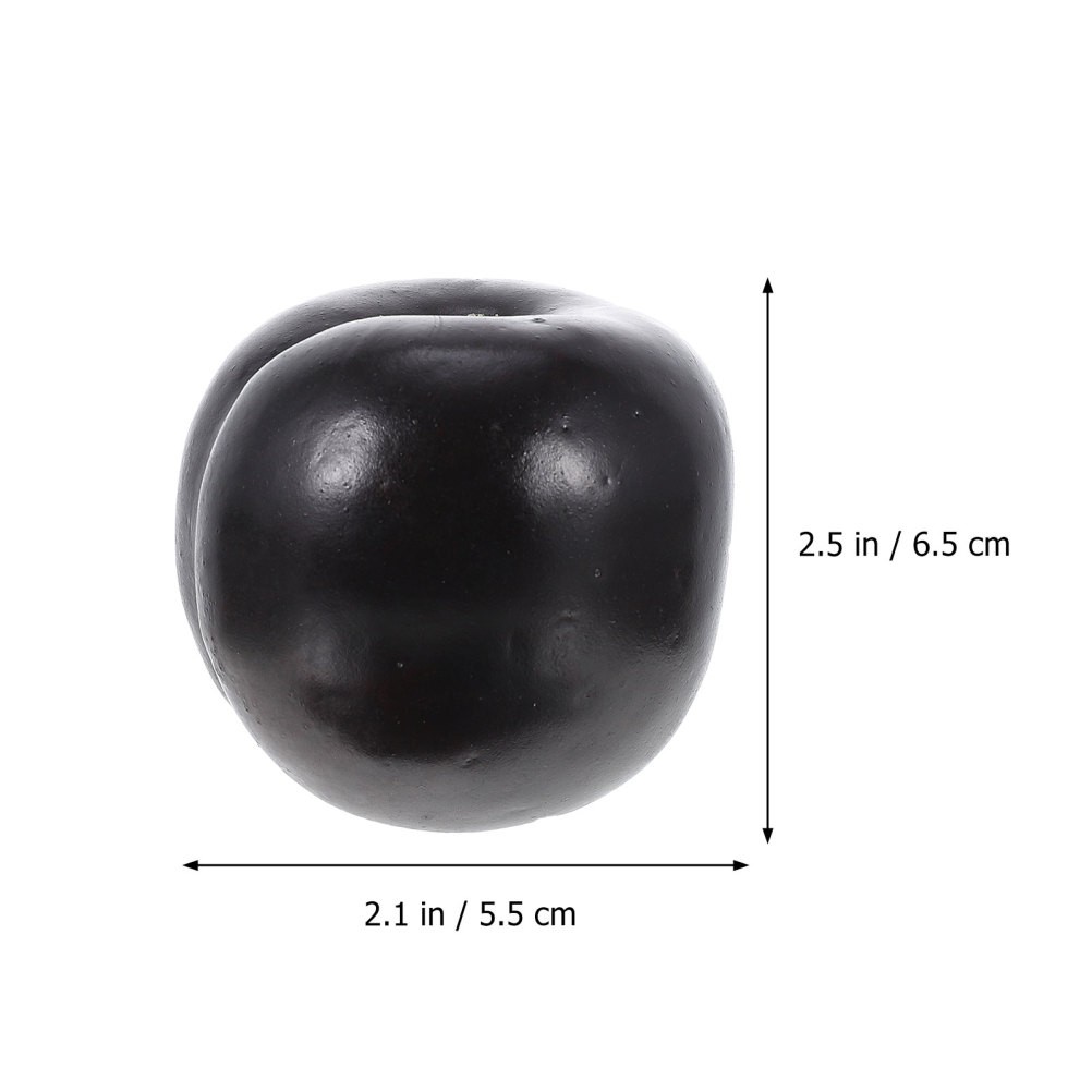 8pcs Fake Plum Photography Props Artificial Plum Lifelike Fruit Decorations