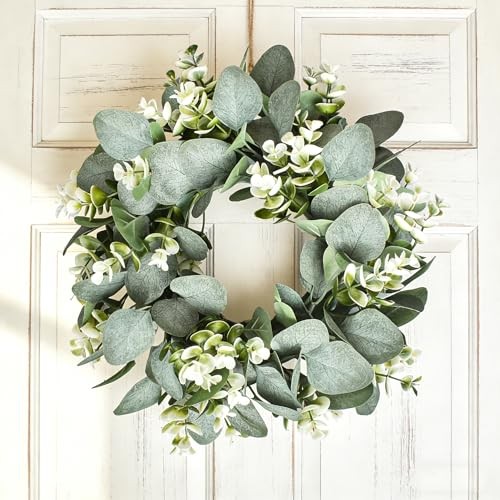 Artificial Eucalyptus Garland Greenery – 6.56FT Realistic Green Leaf Garland