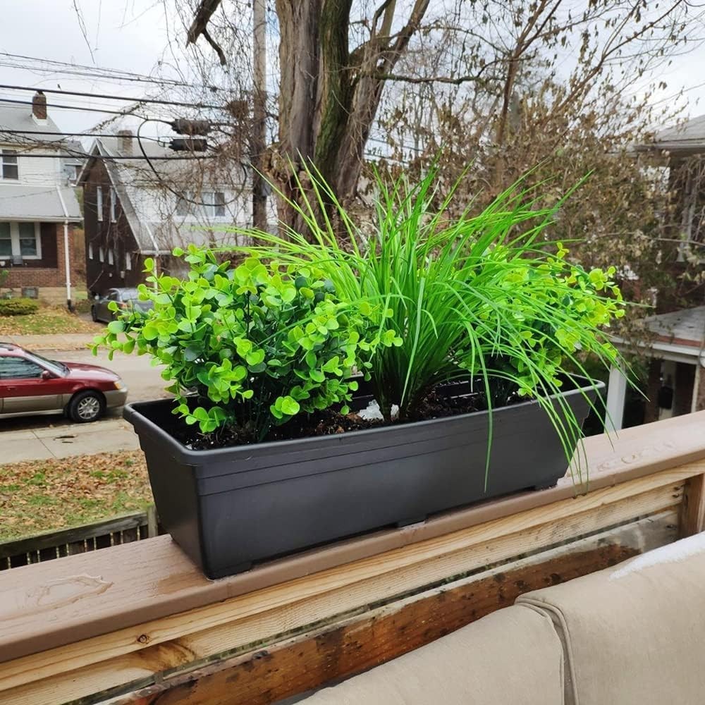 Realistic Artificial Boxwood Plants – Set of 24