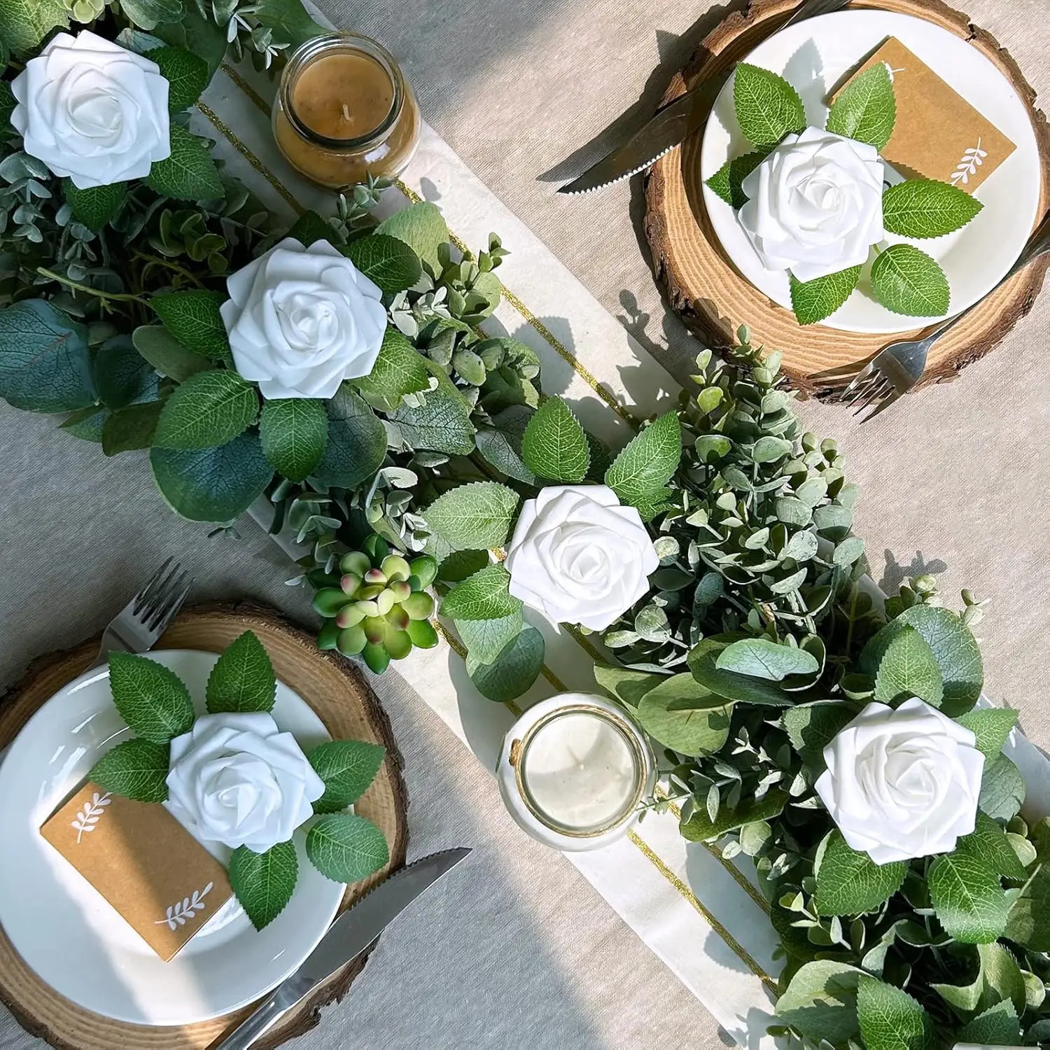 PE Foam Rose Artificial Flower Wedding Bride Bouquet Accessory Garland Home vase