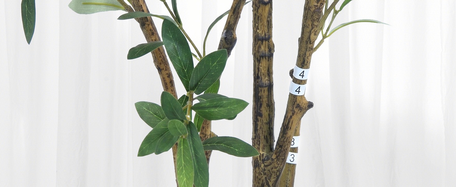 Olive Trees Artificial Indoor,Fake Olive Tree 6FT Tall 1Pack with White Planter,