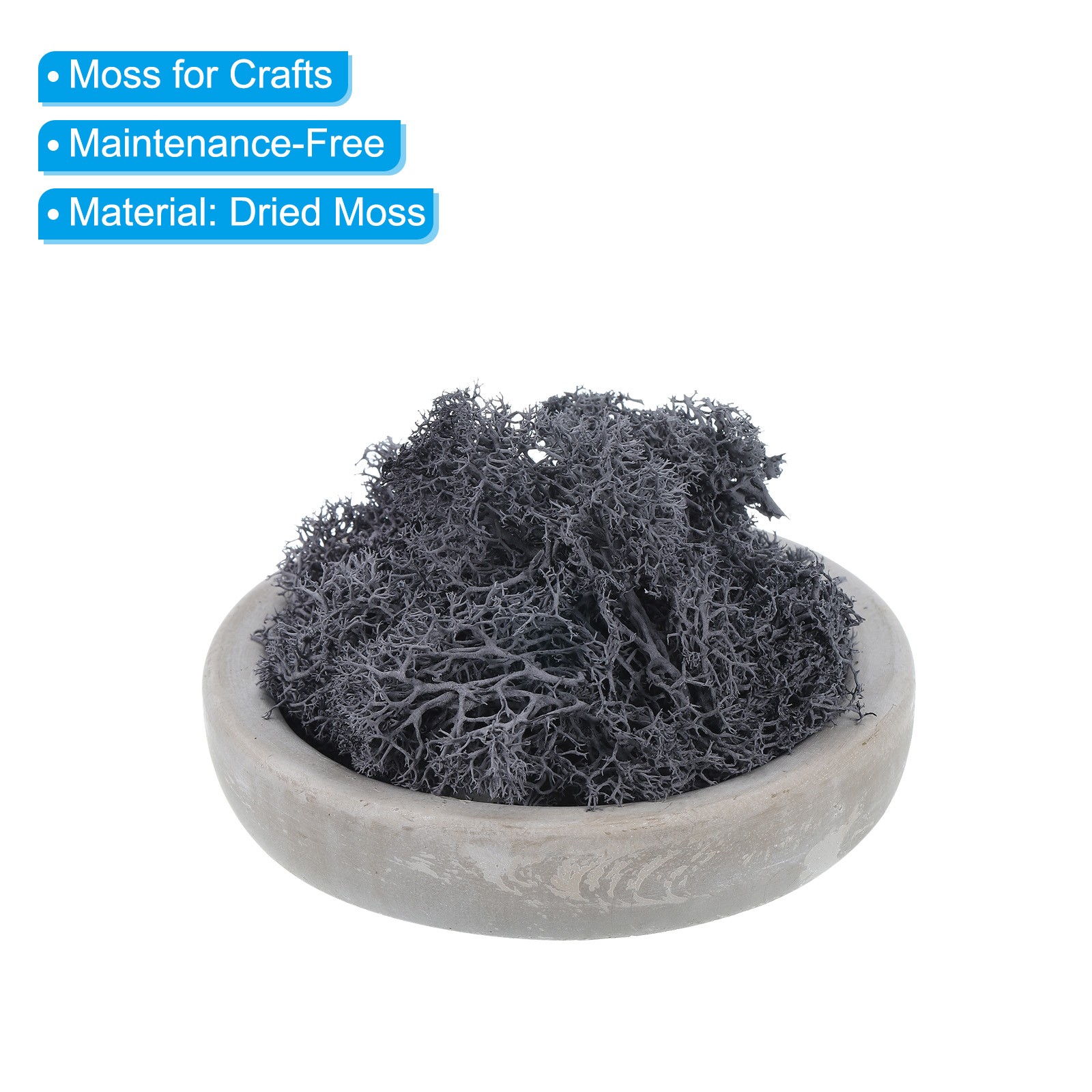 3.5 OZ Fake Moss Preserved Reindeer Moss Artificial Moss Lichen Centerpieces