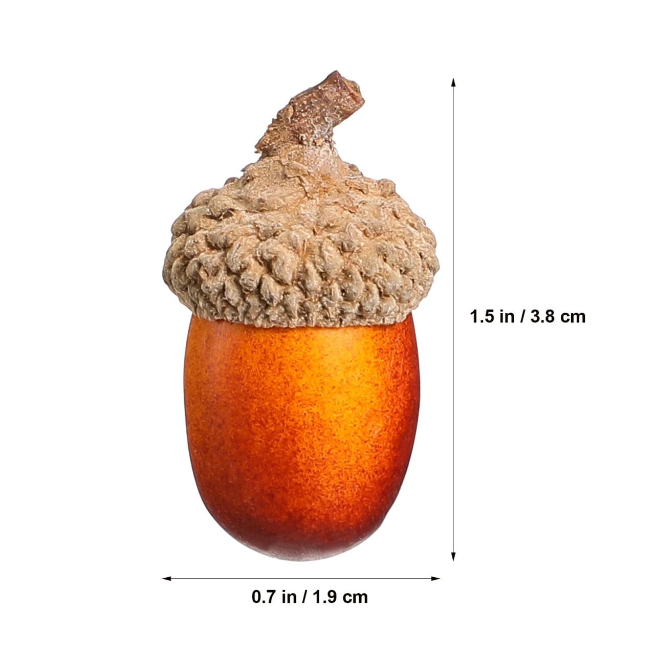 100pcs Artificial Acorns, 1.5 Inch Fake Nuts for Woodland Baby Shower & Weddi…