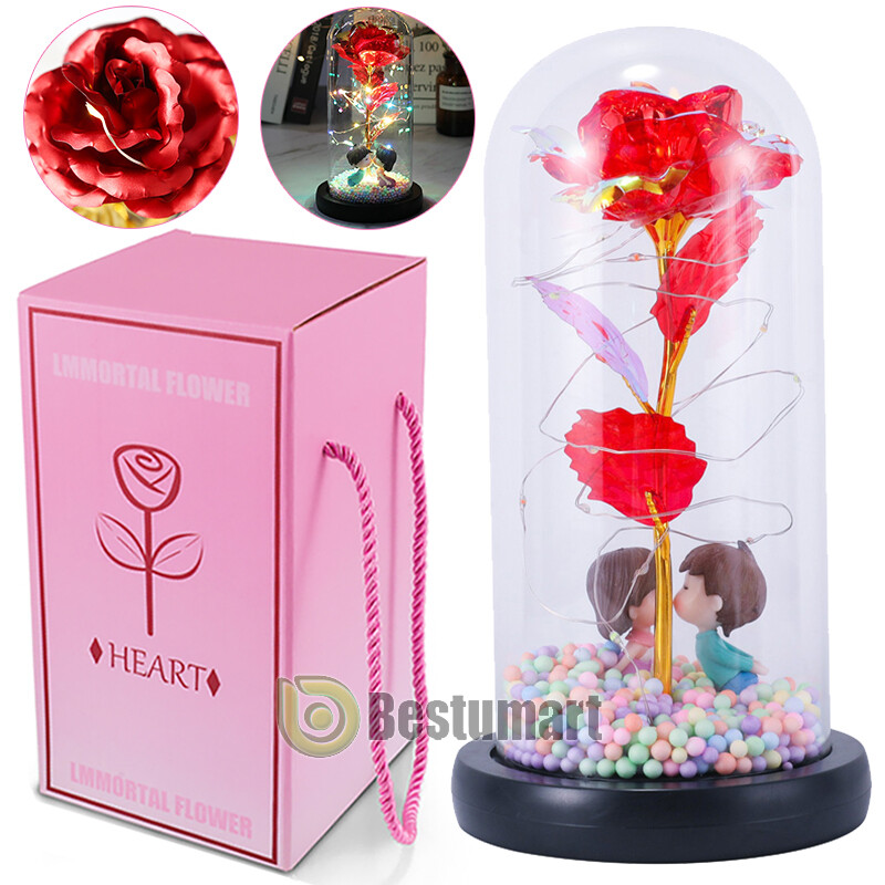 Galaxy Eternal Rose In Glass For Women Wife Girlfriend Valentine’s Day Gifts US