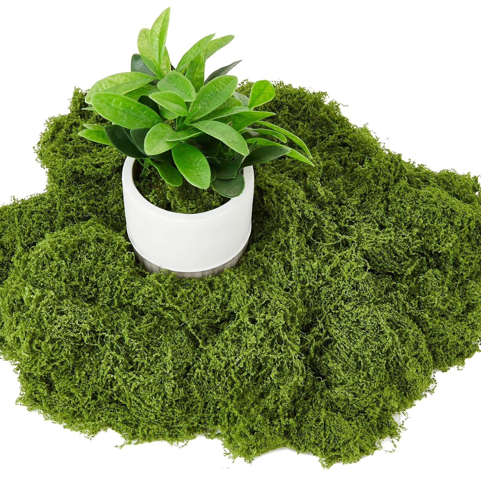 Artificial Fake Green Moss for Crafts and Decor