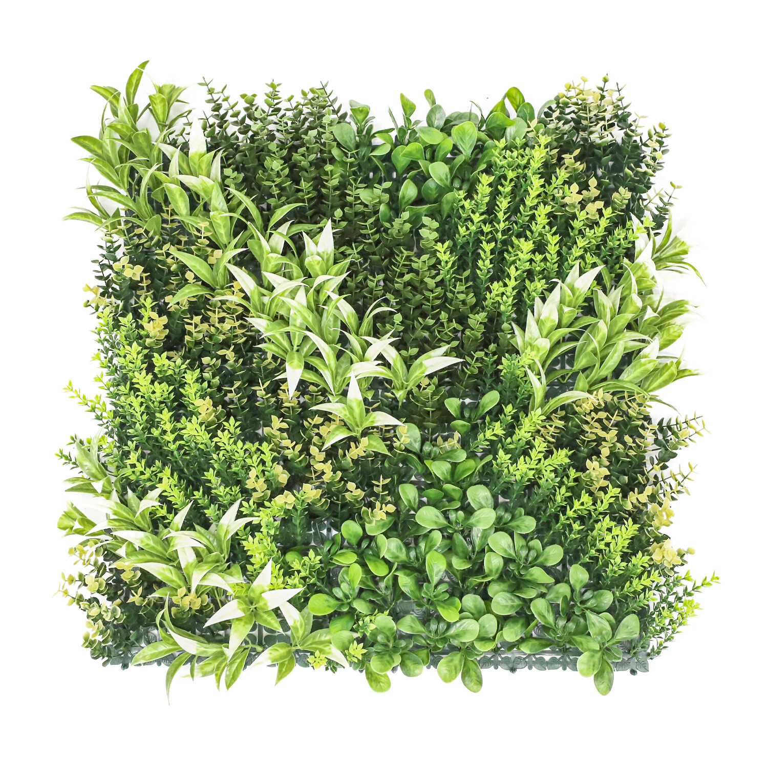 20″ Artificial Grass Mats 3D Mixed Plant Wall Hedge Decor For Home Festival #13