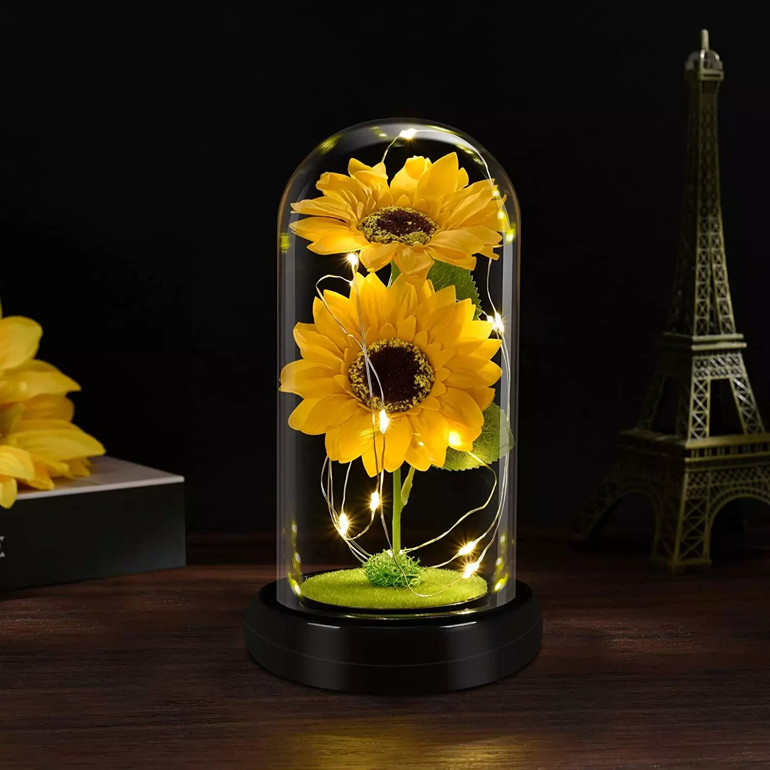 Regalos de Girasol Para Mujer Lampara Girasol Led Encantada Girasol Artificial