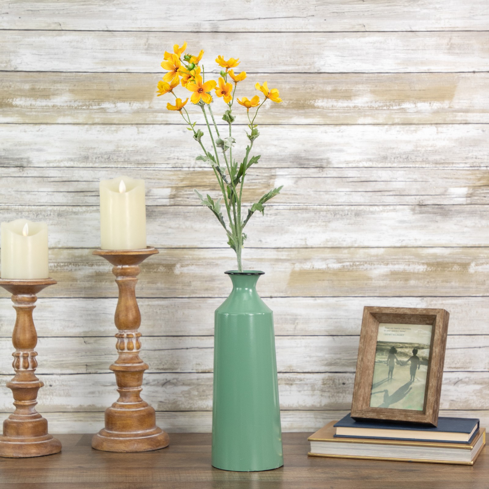Allstate 27.5″ Gold and Yellow Baby Cosmos Artificial Silk Floral Spray