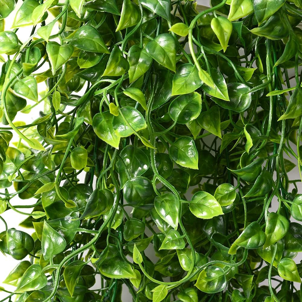 2Pcs Artificial Hanging Plants 32-In Fake Hanging Plant Fake Ivy Vine Outdoor