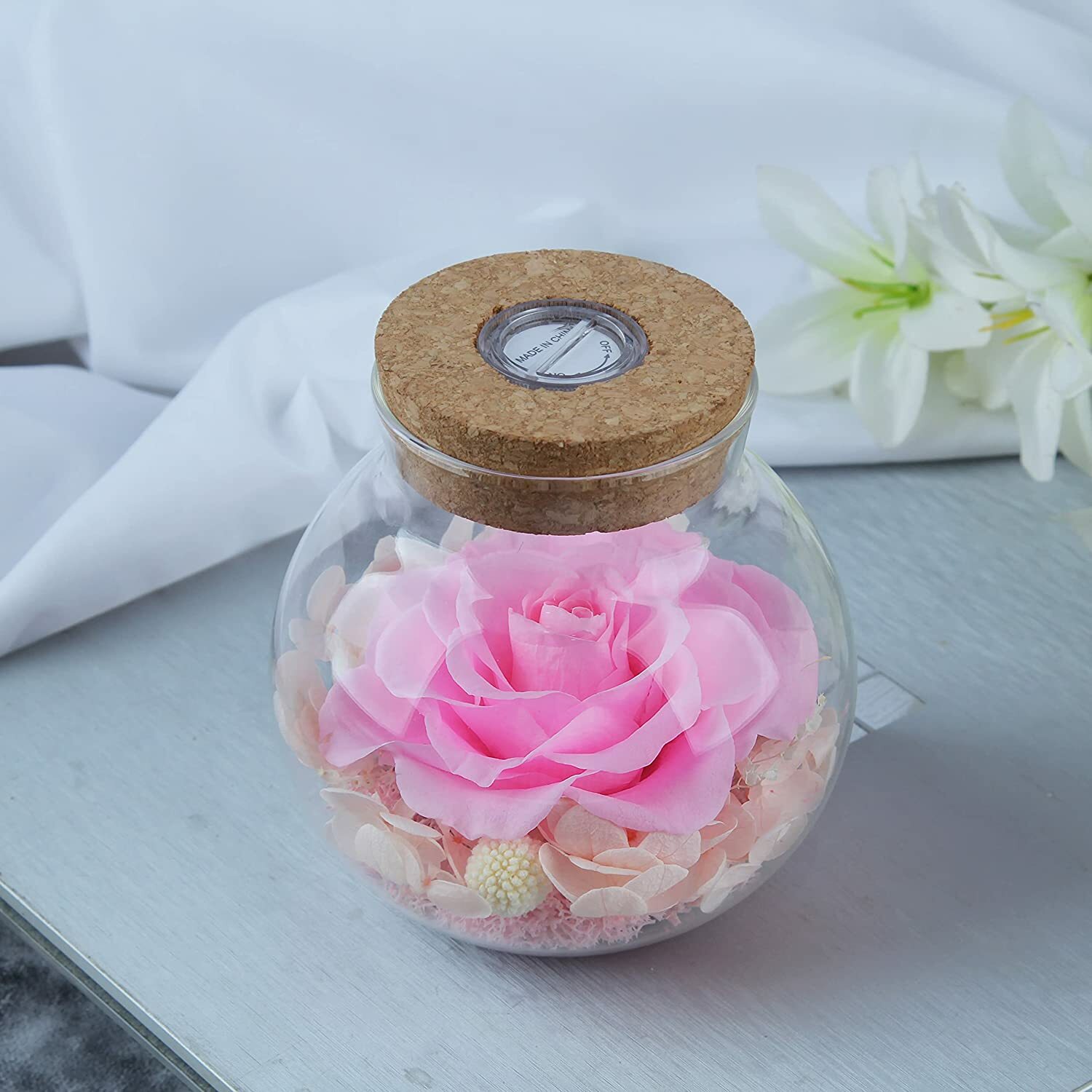 Roses LED Mood Light Eternal Flower Gift Best Present for Mother’s Day Birthday 