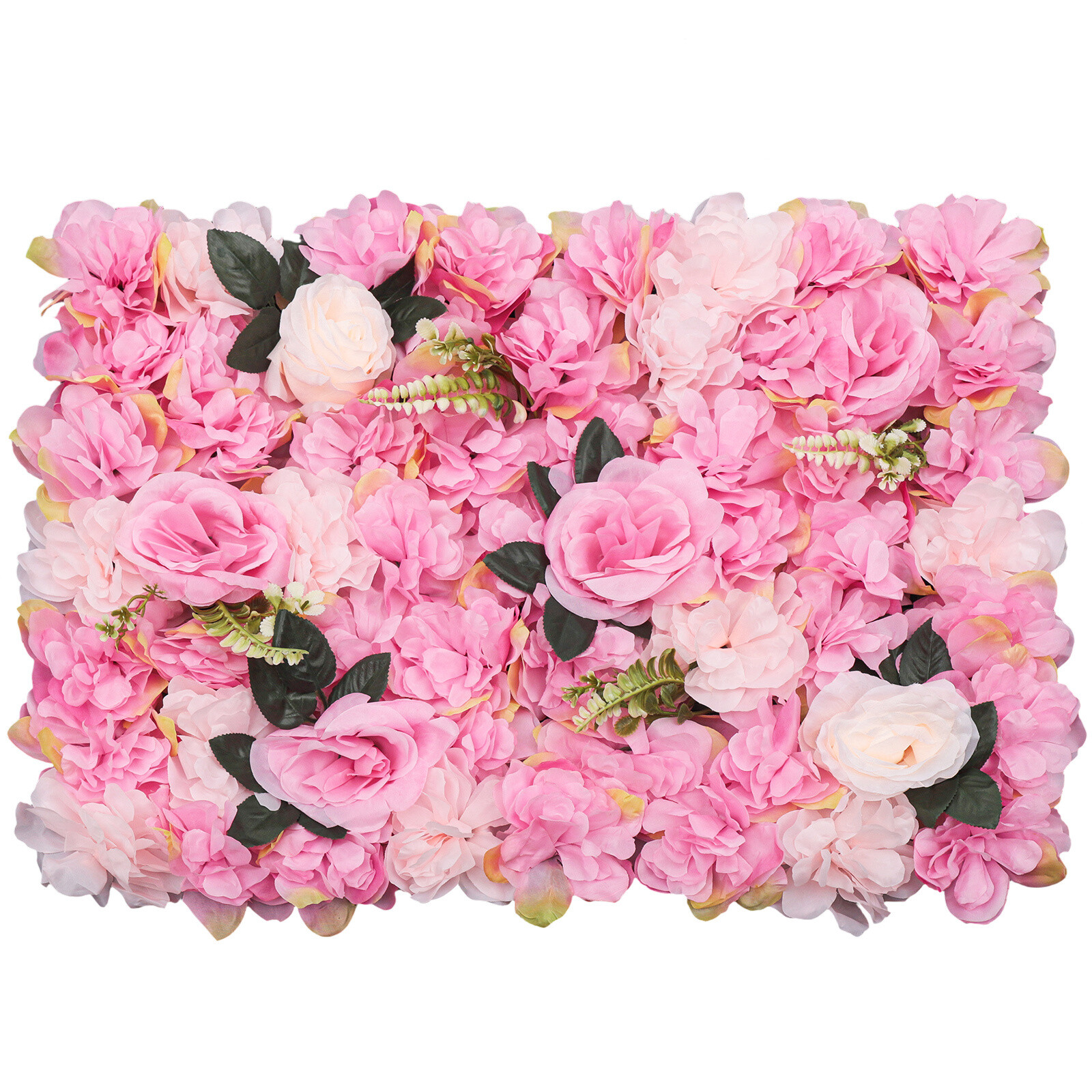 23.6×15.7 inch, 12* Artificial Flower Wall Panels for Wedding Backdrops Decor