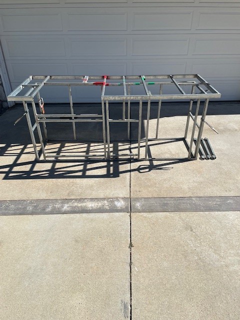 BBQ Island frame kit DIY 7′