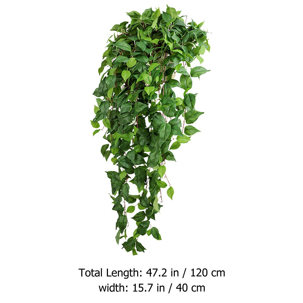 Simulation Rattan Silk Cloth Wall Hanging Plant Decoration 120 cm Wedding