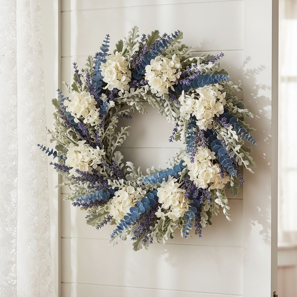 French Blue Eucalyptus Stems Blue Eucalyptus Greenery Faux Eucalyptus Coastal De