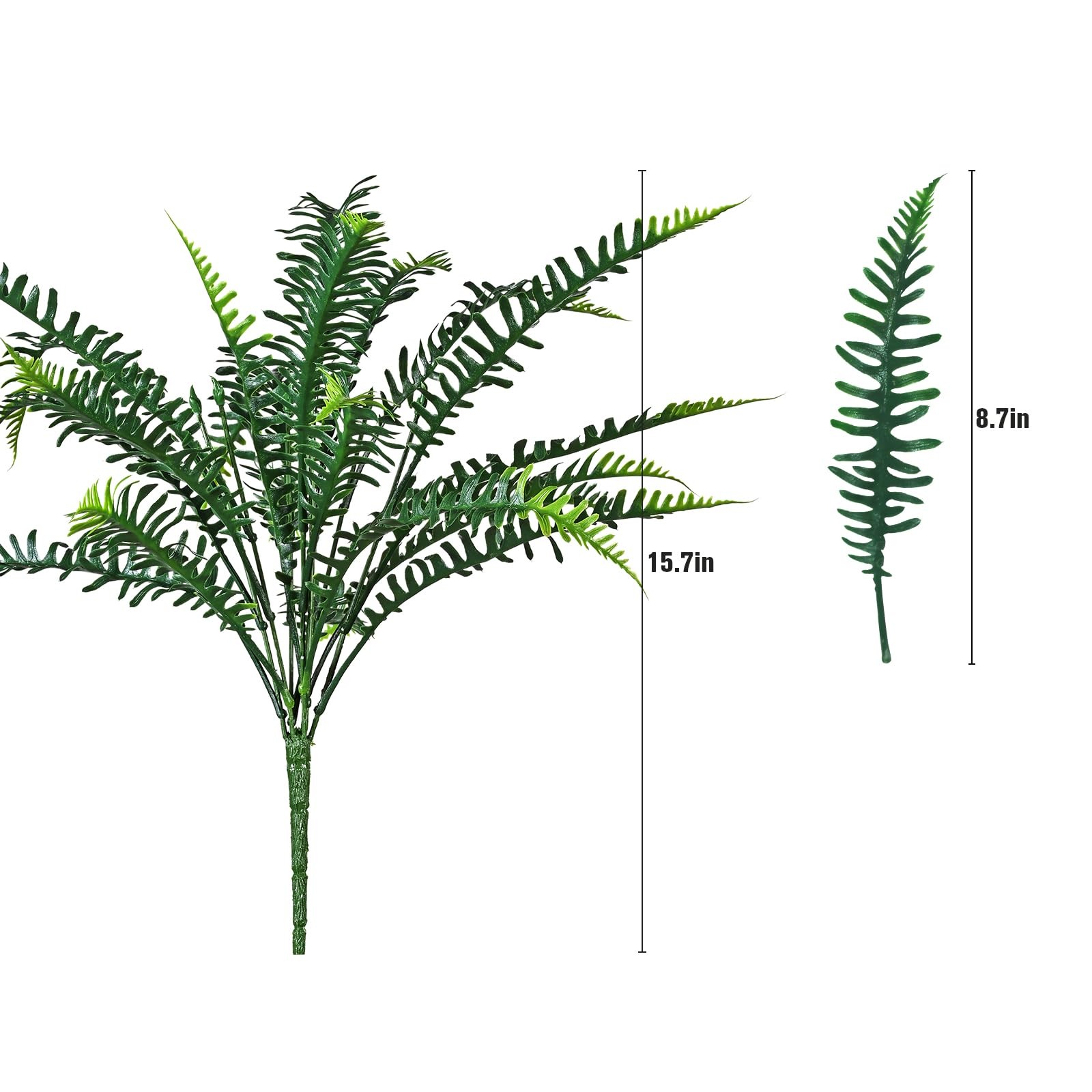 Best alyptus UV Resistant Fake Plants, 16 Bundles Artificial Plants Greenery