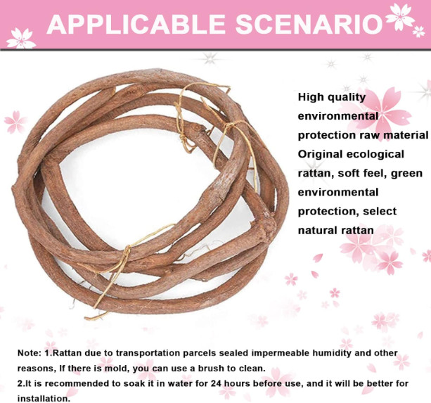 US STOCK Artificial Cherry Blossom Tree Sakura Tree Decor Cherry Blossom Vines