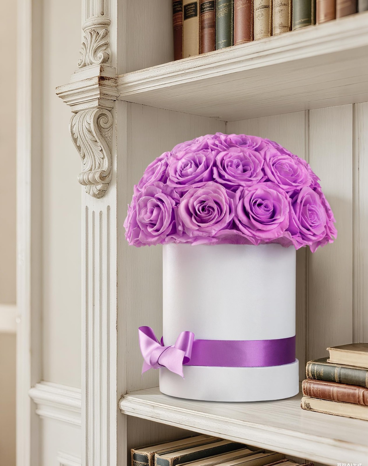 Eternal 27 Forever Roses in Luxury White Box – Preserved Flowers Gift for Women,