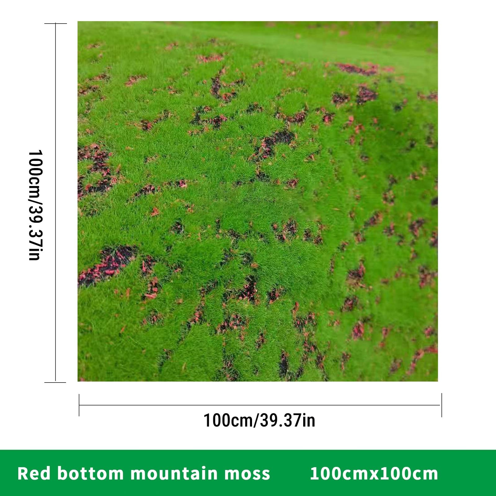 Maxmartt Fake Moss for Crafts 39″ x 39″ Faux Moss Mat for Plants Indoor Green…