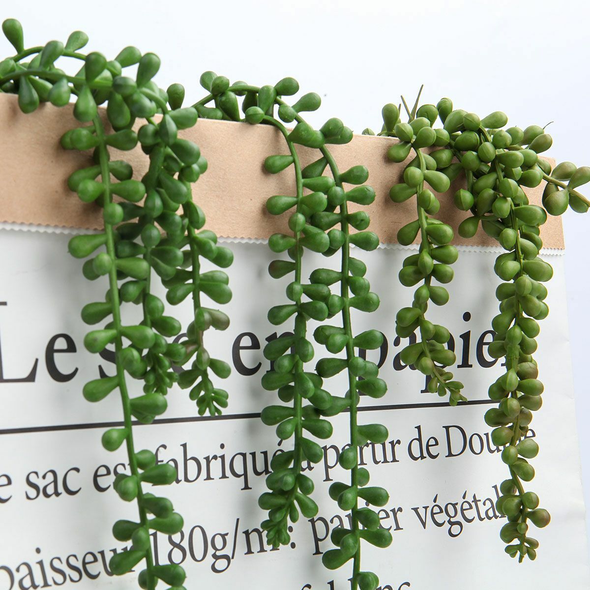 5 pack Artificial Hanging Plant Fake Vine Succulents String of Pearls Home Decor