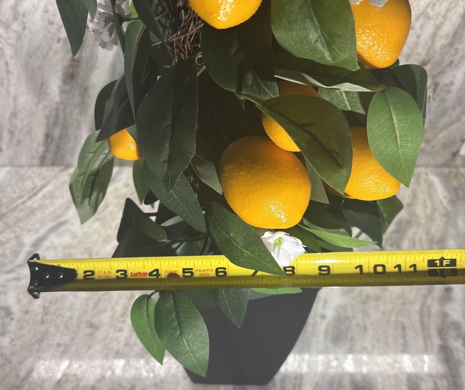 Artificial Lemon Tree Terra Pot Farmhouse Decor 36x12x12 inch—SHIPS IN 24 HOURS—