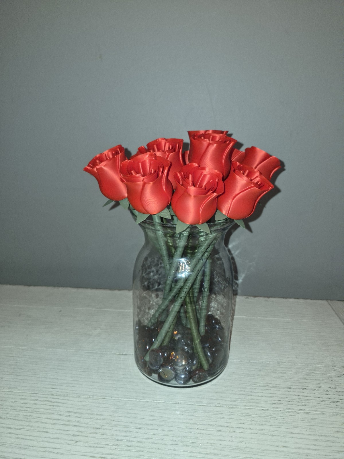 🌹 3D Printed Rose – Everlasting Bloom 11.5 Inch