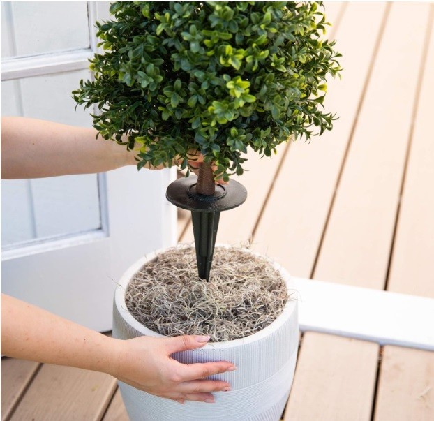 Nearly Natural 2.5ft Artificial Boxwood Topiary Plants 2-PK Indoor/Outdoor NIOB