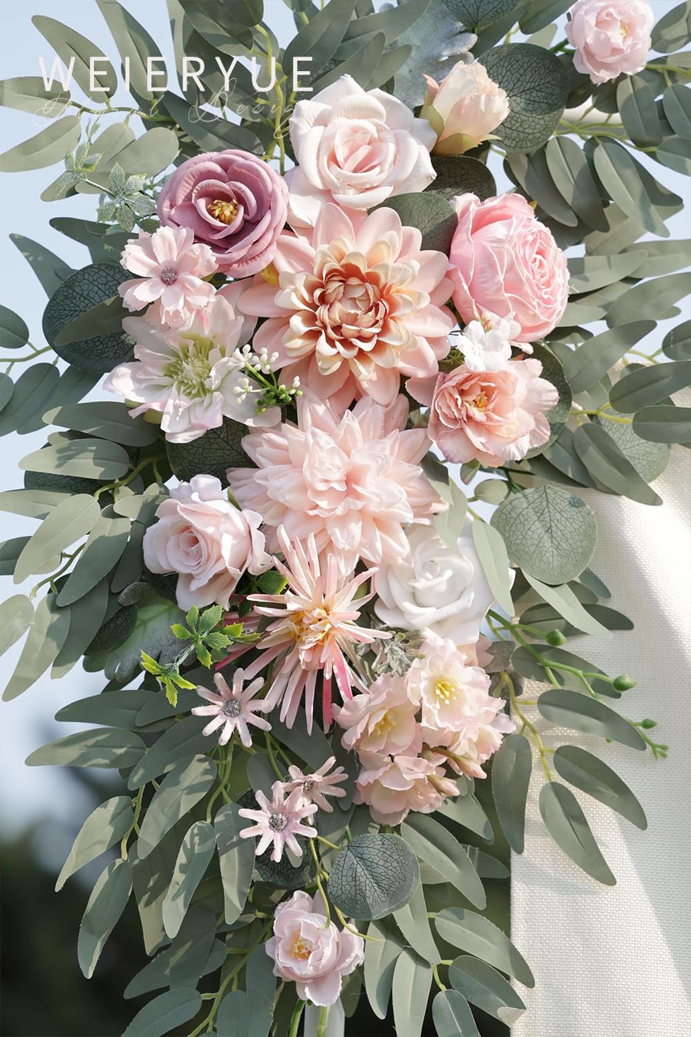 Artificial Wedding Arch Flowers Kit(Pack of 2) for Wedding Arch, Bridal Showe…