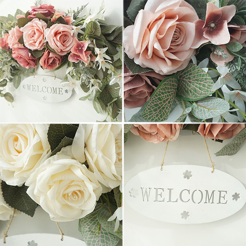 30in Wedding Arch Flowers Artificial Rose Swag for Lintel Decor Party Ornament
