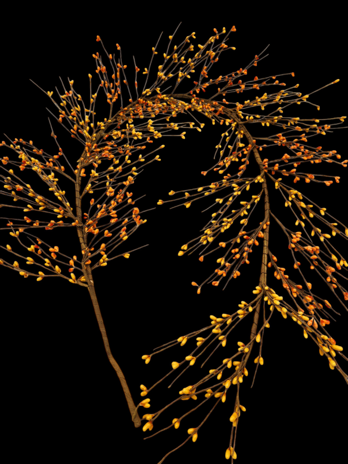 EV-1009R Pip Berry Garland in Orange & Mustard Color 54″ – 60″ Fall Garlands