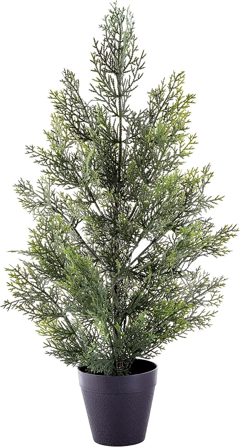 Indoor and Outdoor 2 Ft. Artificial Mini Cedar Pine Tree