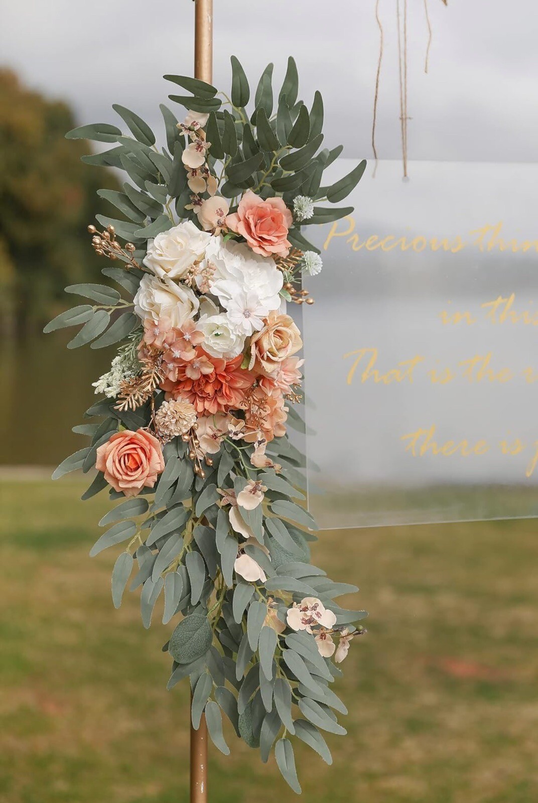 Wedding Arch Flowers Swags Kit (Pack of 2) for DIY Artificial Peony Greenery Arr
