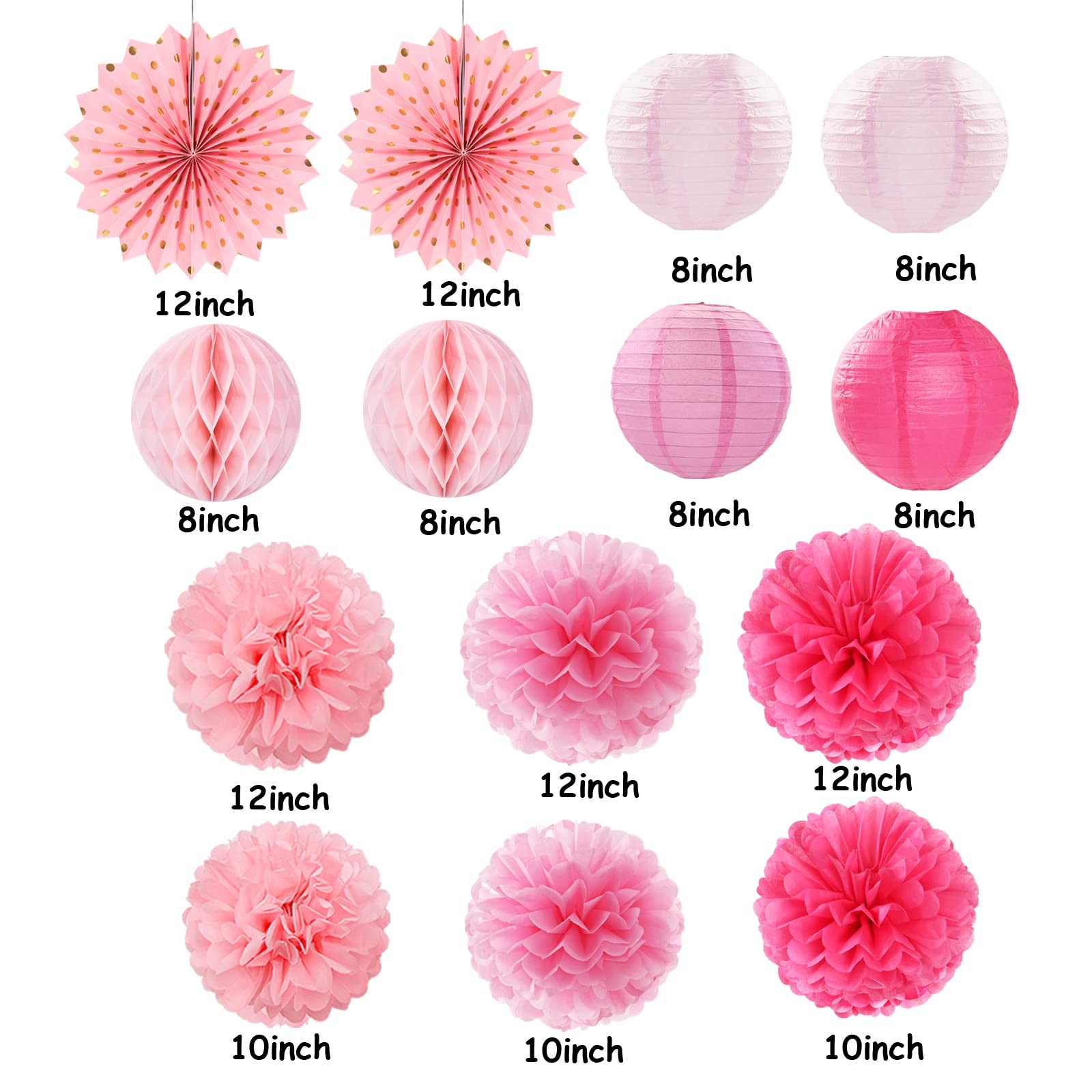 Rose Hot-Pink Valentines-Day Variety Pack, Light-pink Dark-pink