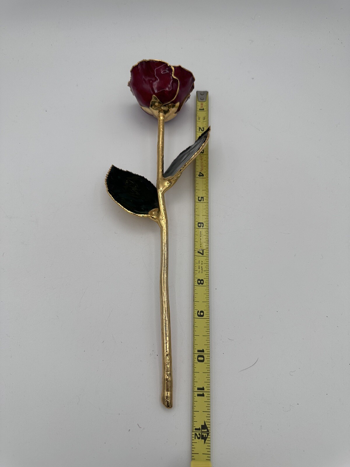 Valentines Day Real Rose Dipped & Preserved In 24 Karat Gold