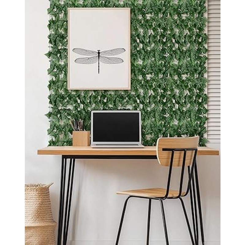 [Indoor Outdoor Decor] 10pcs Artificial Boxwood Hedge Wall Panels: 10 X 10In
