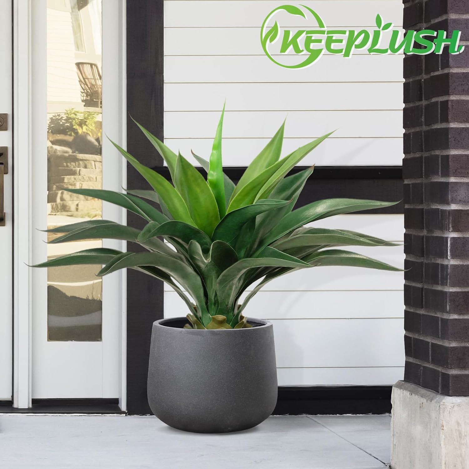 2FT Artificial Agave Plant – Large Fake Aloe Vera for Home & Office Decor 2PCS