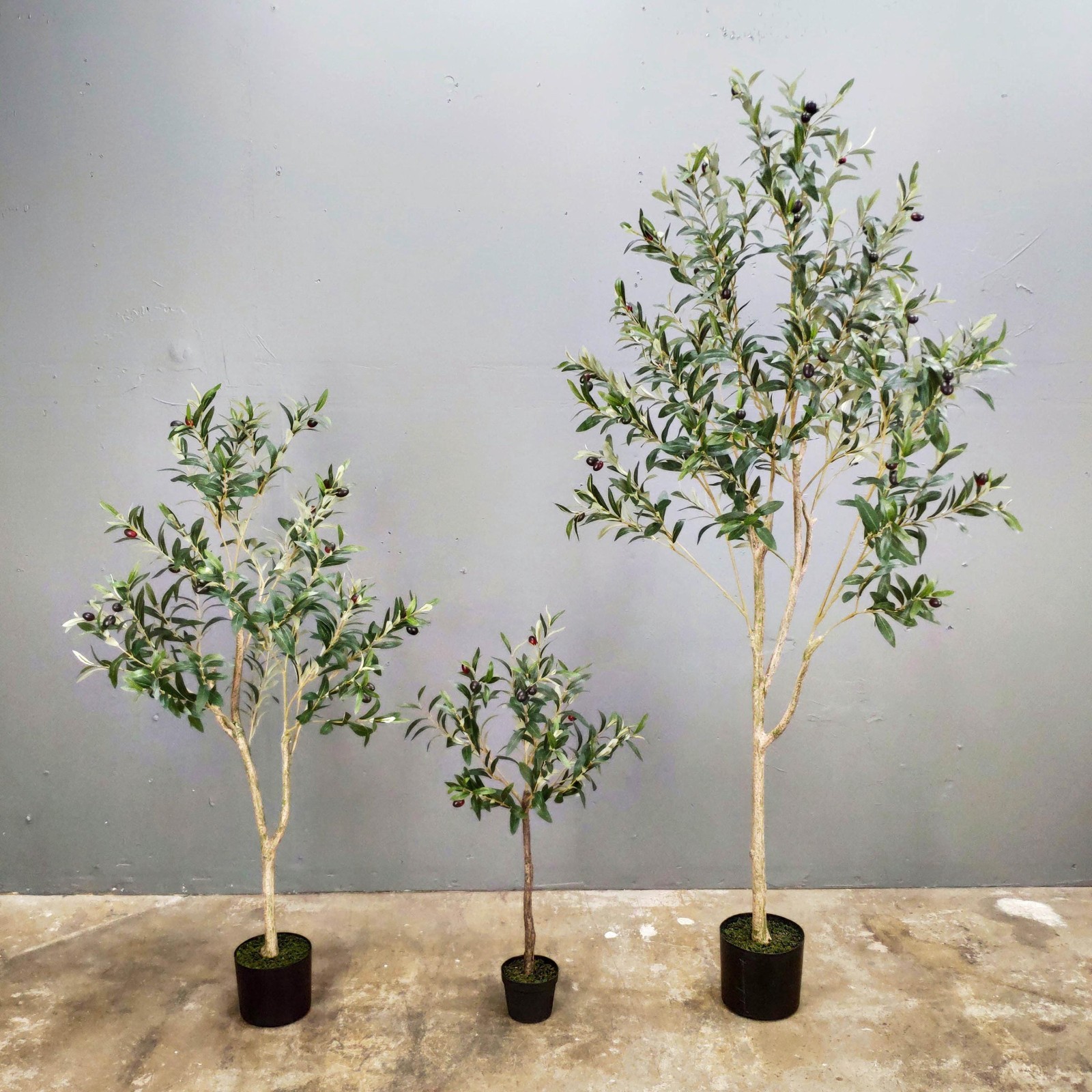 Artificial Olive Tree Faux Silk Indoor Decor Plant 4ft or 6ft