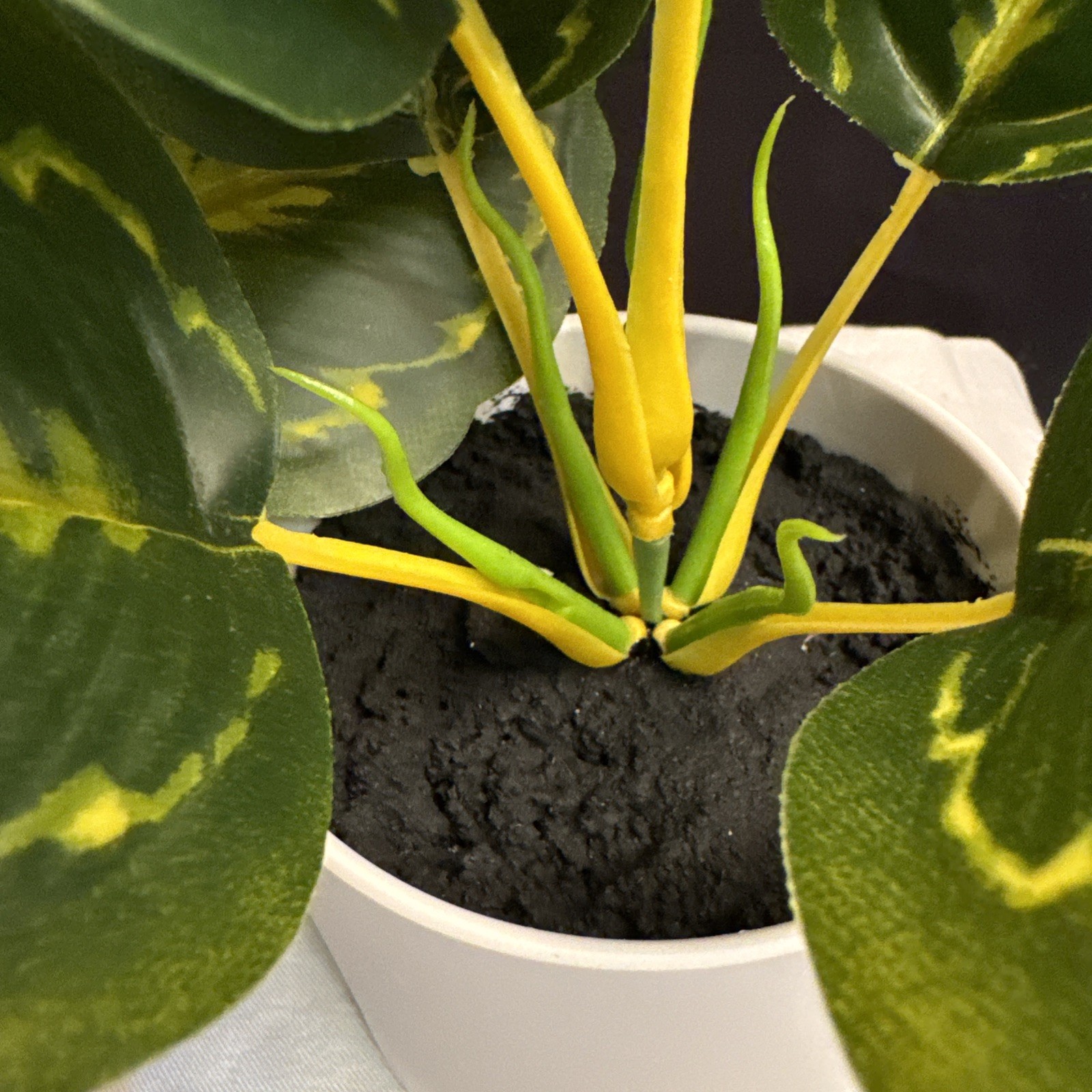 LOT OF 2🌱 Target Potted Faux Artificial Plant White Pot Beautiful Plant New